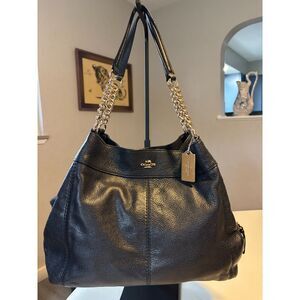 Coach Lexy Pebbled Leather Shoulder Bag